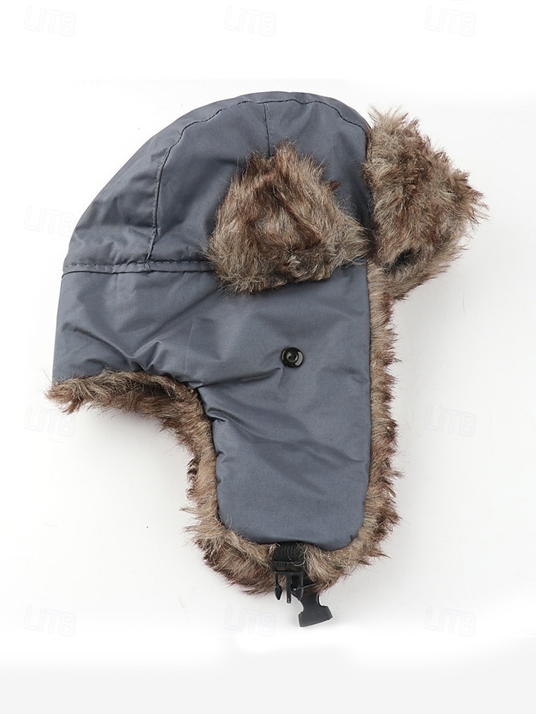 Pánská vánoční čepice s kožešinovou podšívkou – nepromokavá, teplá a útulná, s detaily z umělé kožešiny, ideální na zimní dovolenou a outdoorové aktivity 2026 - $11.99 –P8