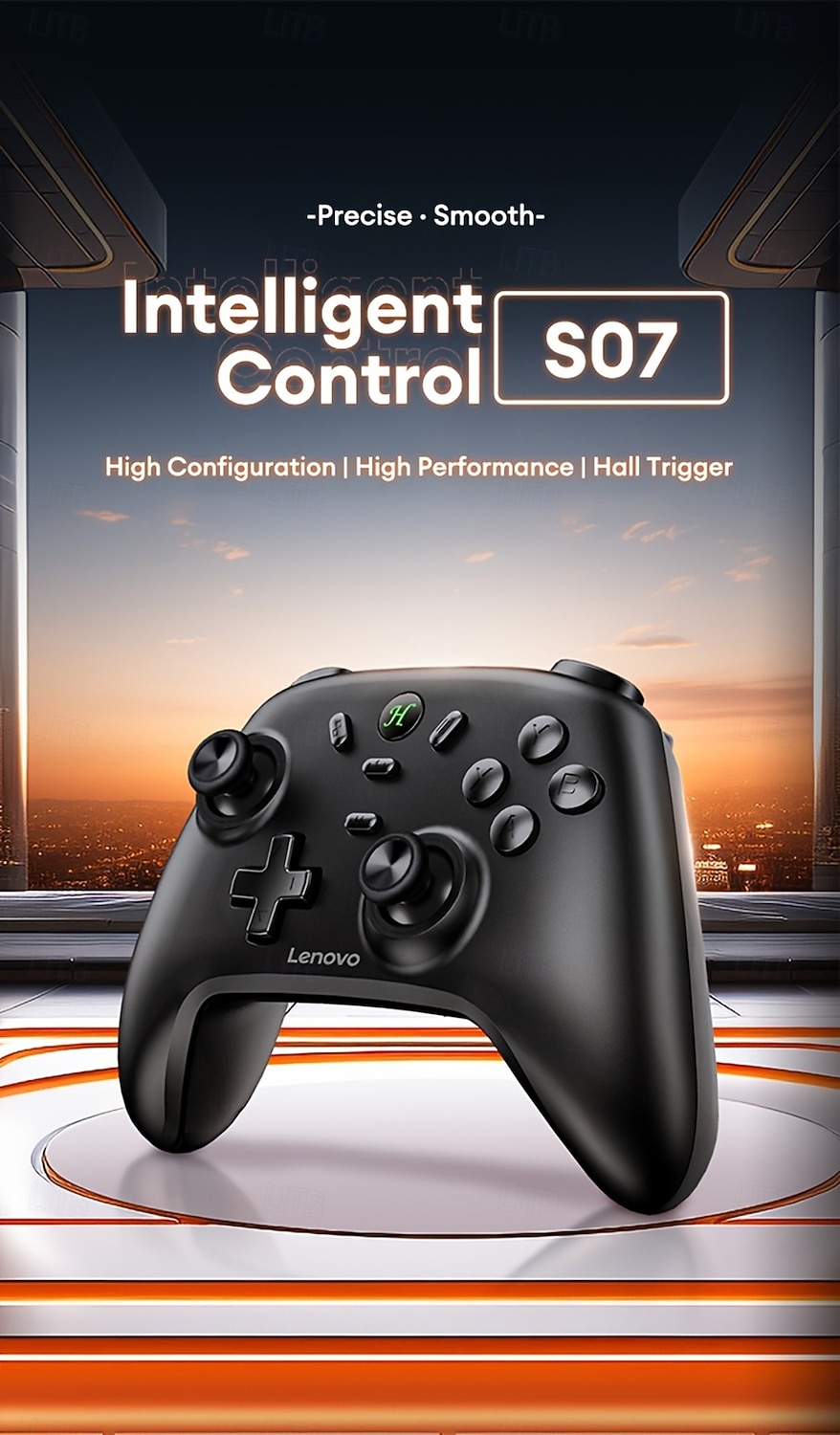 Беспроводной игровой контроллер Lenovo S07 отлично совместим с несколькими платформами, обеспечивает высокоточное управление, портативный, удобный дизайн, стильный внешний вид, подходит для игр на ПК, 2026 - $43.99 –P1