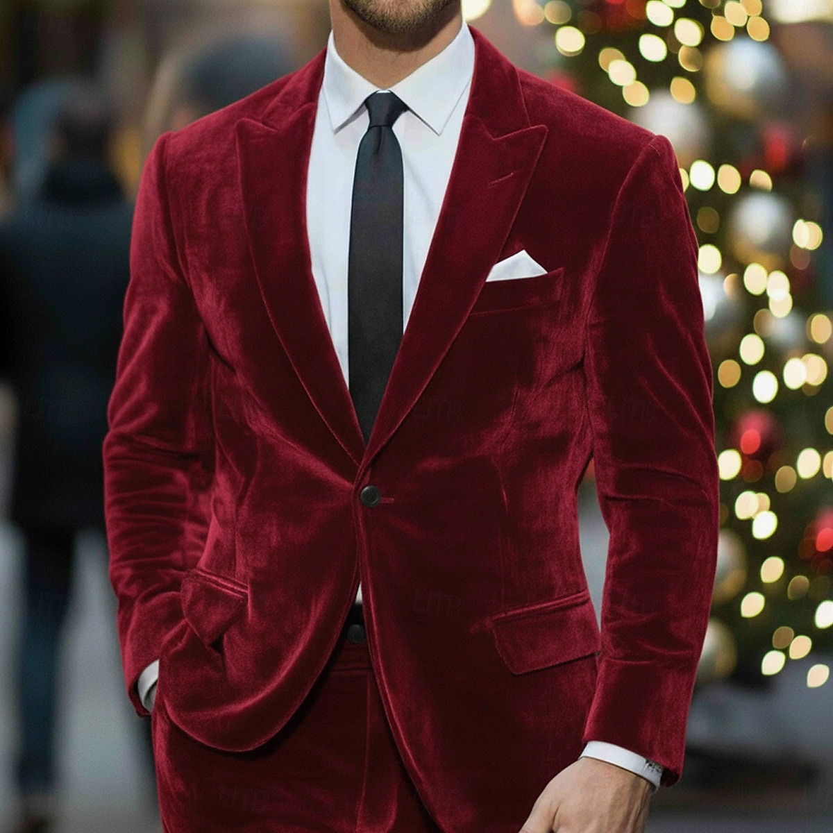 Ανδρικά Σμόκιν Κοστούμια για πάρτι Causal Ρουμπίνι Βυσσινί Φθινόπωρο & Χειμώνας Εφαρμογή Πέτο με Μύτες Πάρτι Καθημερινό Μονόχρωμο Κατά παραγγελία εφαρμογή Σετ 2 τεμαχίων Μονόπετο Ενός Κουμπιού 2026 - $125.99 –P4