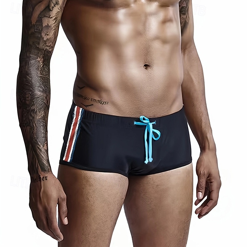 Per uomo Costume da bagno Costume da Bagno Pantaloni da bagno A righe Coulisse Elastico Traspirante Pantaloni Surf Bikini Immersione Estate del 2026 a $10.49 –P7