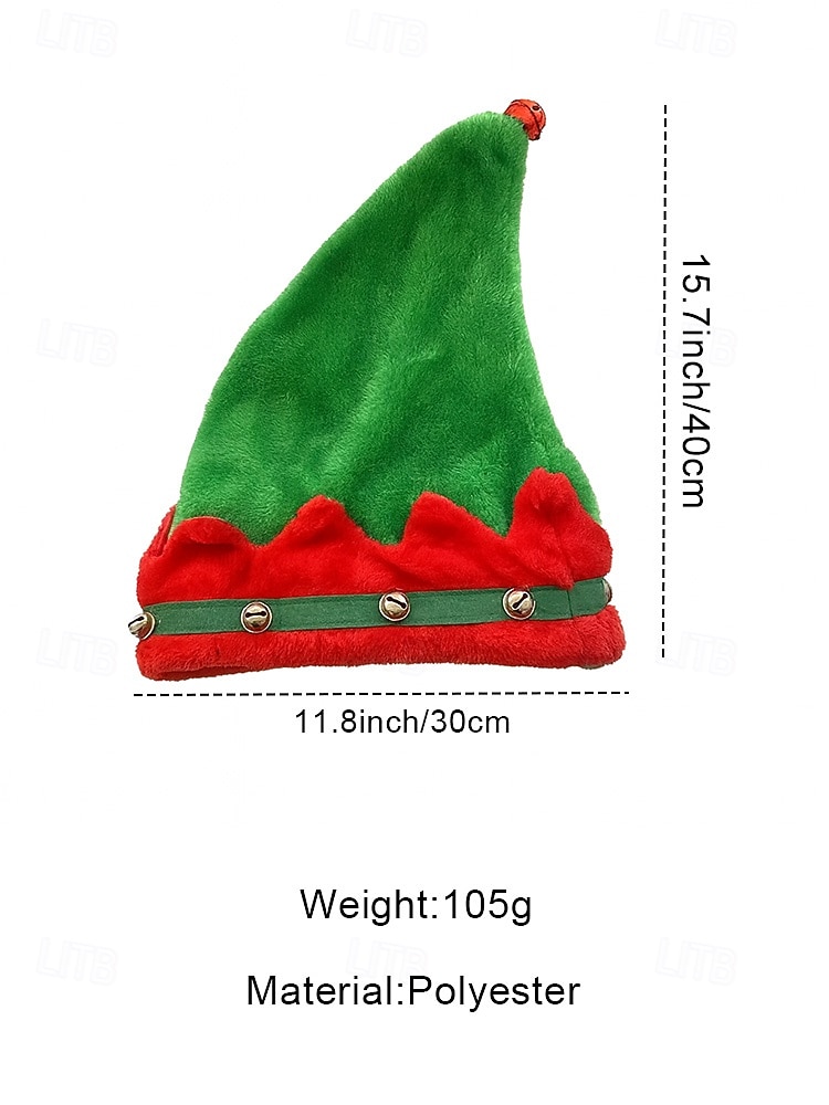 2026年 女性用クリスマスエルフハット - 楽しくて華やかな、ベル付きの柔らかいフェルト素材で、ホリデーパーティーやクリスマスのお祝いに最適です。  コレクション – $11.99 –P4