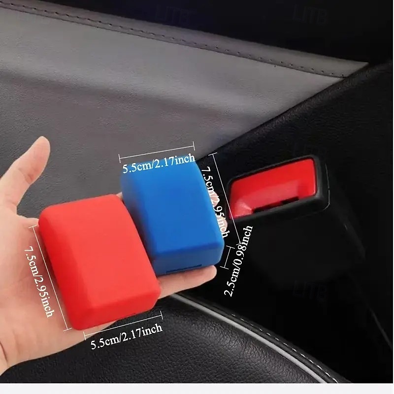 2 coprifibbia per cintura di sicurezza per auto, resistenti ai graffi, in lattice durevole, in vari colori, facili da installare, vestibilità universale, proteggono dallo sporco e aggiungono un tocco del 2025 a $9.99 –P3
