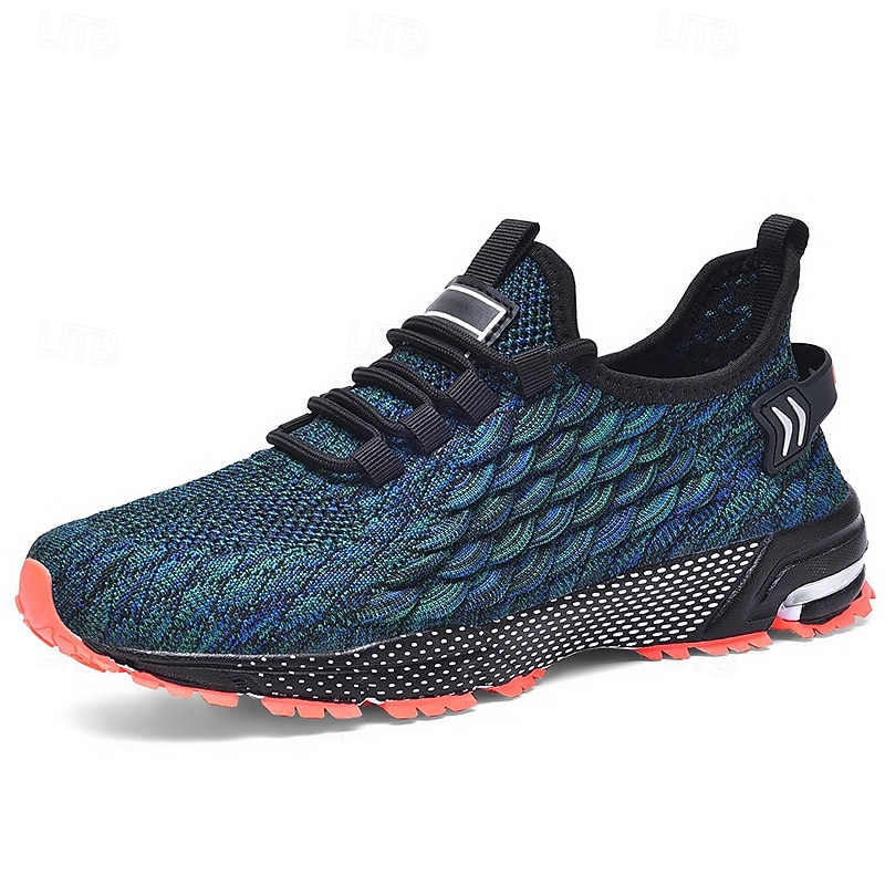 Adidași sport albaștri pentru bărbați, din plasă, cu partea superioară respirabilă din tricot și talpă absorbantă de șocuri, pantofi sport ușori pentru sală, antrenament și purtare zilnică 2026 - $54.99 –P3