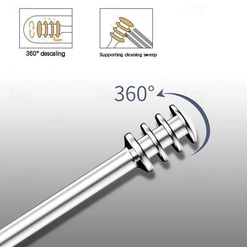 6pcs Stainless Steel Ear Wax Removal Tool Set Spiral Rotating EarPicking Spoon Ear Picker Spoon For Cleaning Collecting Ear Wax 2026 - $9.99 –P6