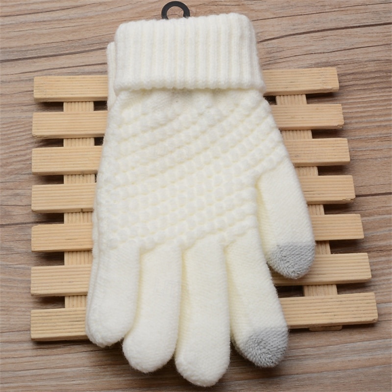Męskie 1 para Czubki palców Rękawiczki zimowe Dziane rękawiczki Rękawiczki bez palców Moda Nowoczesny Rękawiczki Keep Warm Dzierganie Kolorowy blok Jesień Czarny Biały Żółty Rumiany róż 2026 - $9.49 –P8