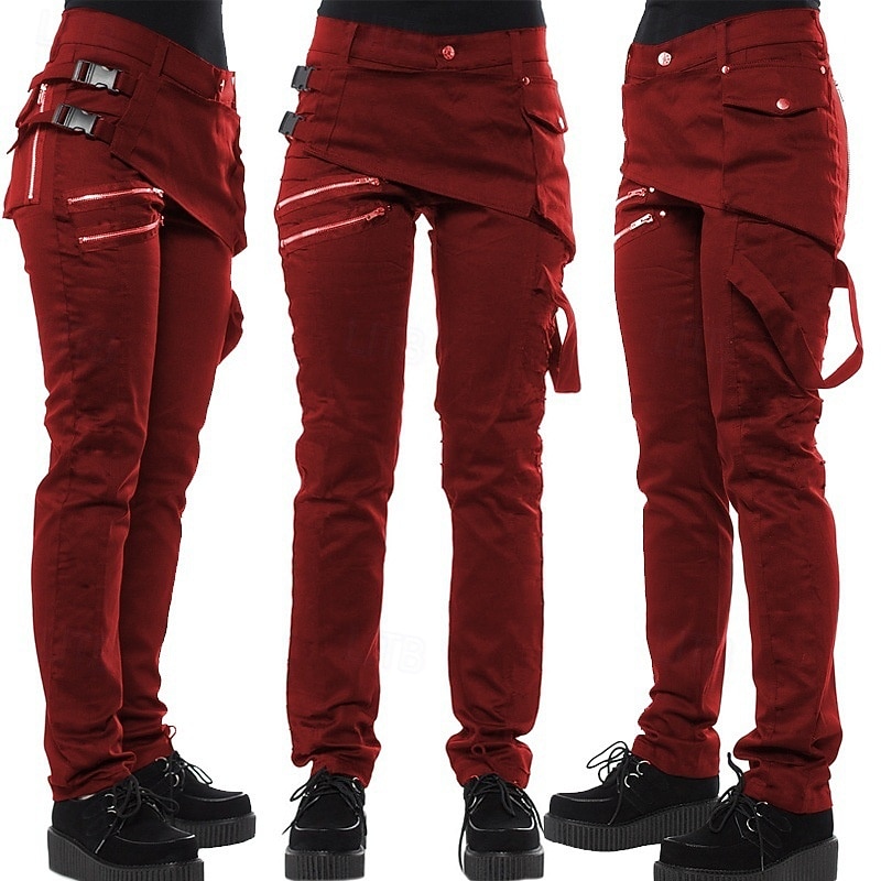 Women's Skinny Chinos Fashion Streetwear Casual Full Length High Waist Plain Pocket Comfy Soft Comfortable Inelastic Outdoor Street Army Green Black Red Spring Fall Winter Regular Fit 2026 - $49.99 –P4