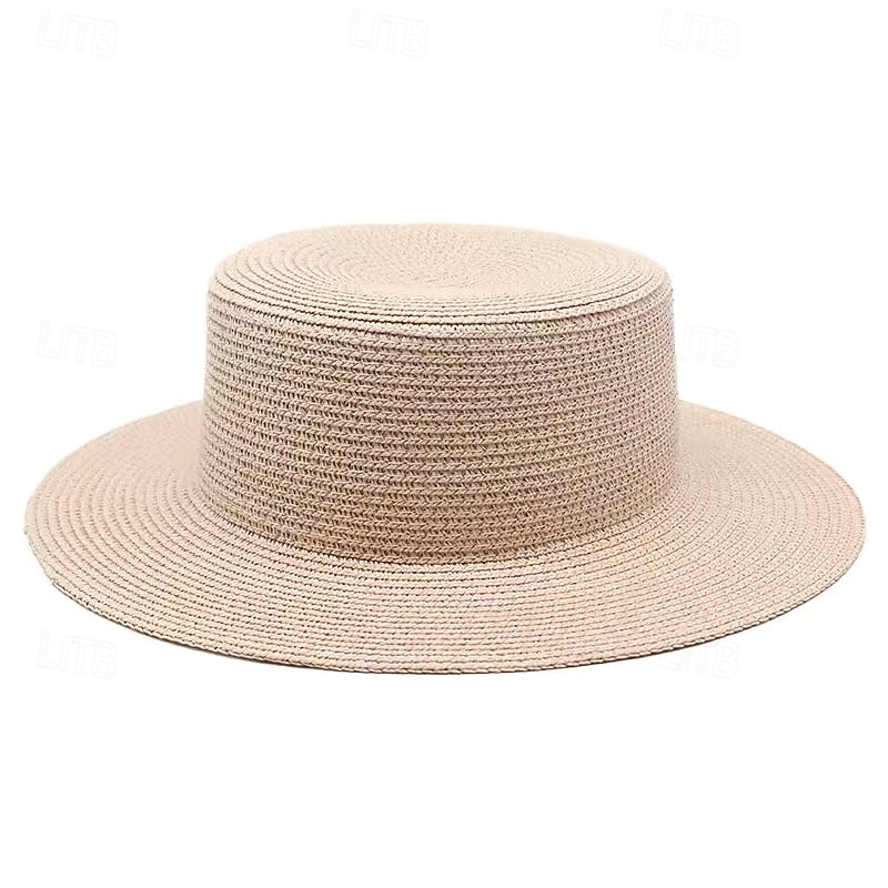 Cappelli Poliestere Cappello di paglia Matrimonio Ferie Tè Corsa di Cavalli Cocktail Vintage Protezione Solare Con Giunzione Copricapo Copricapo del 2026 a $17.49 –P15