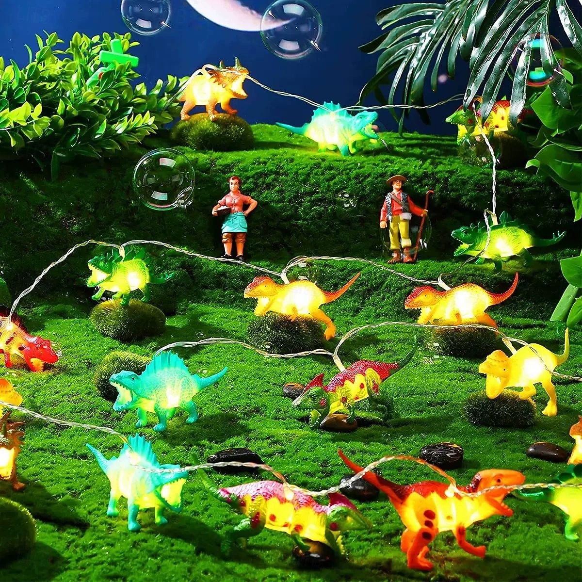 LED Dinosaur String Lights 1.5m 10LEDs Battery Powered  Home Children's Toys Shopping Mall Room Decoration Lights Creative Cartoon Gift Light 2026 - $19.99 –P6