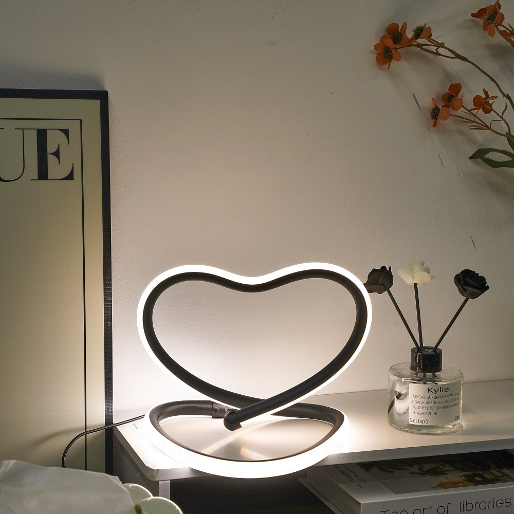 Настольная лампа / лампа для чтения / прикроватная лампа, регулируемая, современная, в скандинавском стиле, с питанием от постоянного тока и USB, для спальни / кабинета / офиса, металлический / 2026 - $68.99 –P7