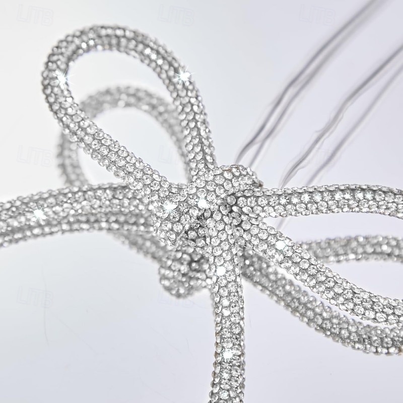 6 stk. julesløyfedekorasjon champagne gull glitrende strass-sløyfe med metalltrådsbånddekorasjon egnet for juletrepynt blomstergirlander gaveemballasje 2025 - $14.99 –P7