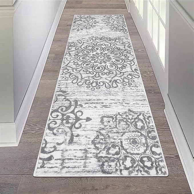 Tappeto runner per soggiorno e corridoio morbido antiscivolo lavabile in lavatrice lungo floreale in velluto cristallo resistente alla polvere durevole facile da pulire tappetino di stile vintage per del 2026 a $5.49 –P4