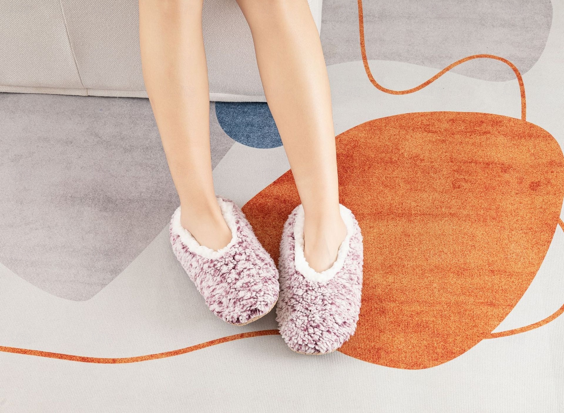 damesokker med fuzzy stjernemønster på gulvet, tykke bomulls-plysj-tøffelsokker for vinterhjemmet eller søvn, varme, koselige sklisikre innesokker 2026 - $12.99 –P2