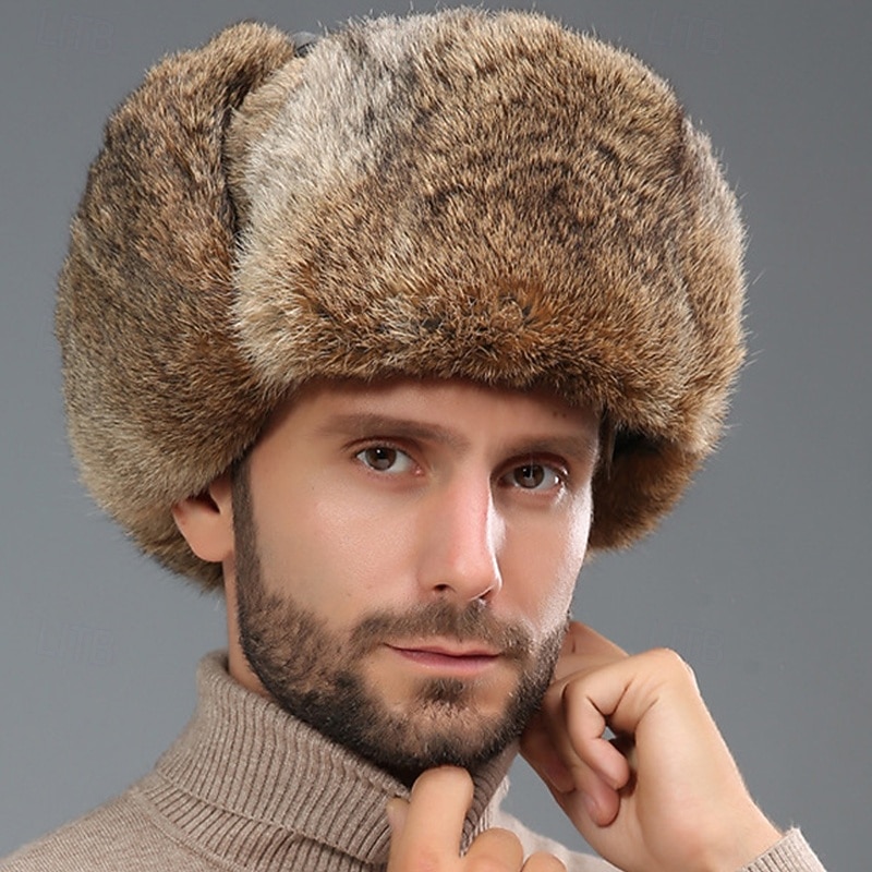 Per uomo Da aviatore Cappello Ushanka Cappello da aviatore Cappello con paraorecchie Cappelli Invernali Nero Giallo Poliestere Moda Stile Vintage Casual Streetwear Quotidiano Semplice Caldo del 2026 a $24.99 –P5
