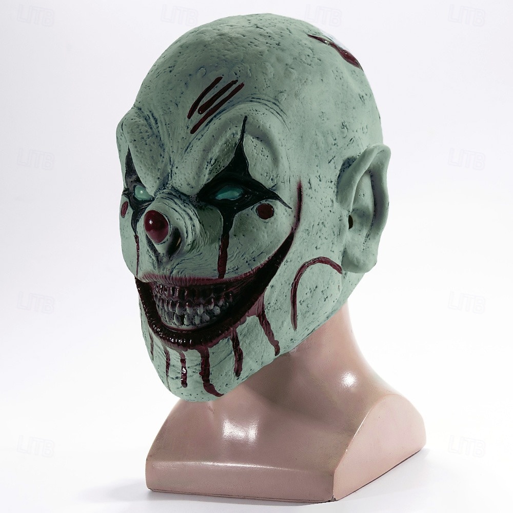 Payaso asesino Payaso malvado Máscara Accesorios de Halloween Horror Disfraz de miedo Víspera de Todos los Santos Adulto Hombre Mujer Víspera de Todos los Santos Carnaval Disfraces fáciles de 2026 - $29.99 –P5