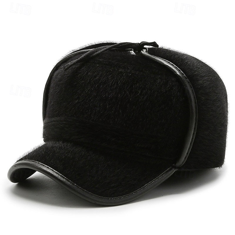 Herr Vintermössa Öronlappshatt Vinter hattar Vinter varm mössa Vinter baseballkeps med öronlappar Svart Grå Polyester Mode Modernt Modernt Dagliga kläder Datum Enfärgad / vanlig färg Håller värmen 2026 - $9.49 –P5