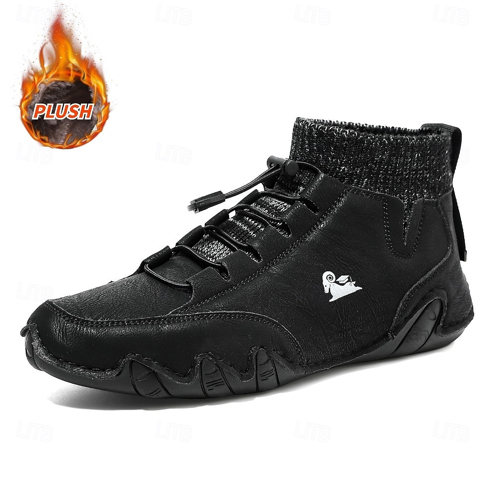 Lässige Herren-Sneakers mit gestricktem Sockenkragen und rutschfester Sohle, bequeme Outdoor-Wanderschuhe für den täglichen Stadtgebrauch 2026 - $46.99 –P5
