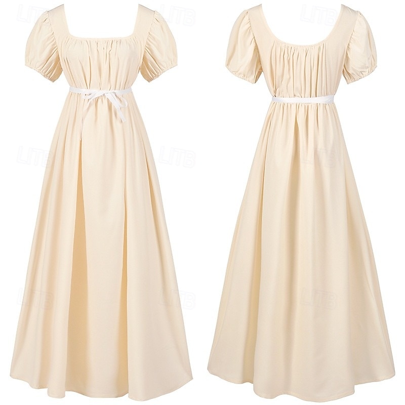Retro Středověké Renesanční Šaty Plesové Šaty inspirované Regency Maškarní kostým Dámské Královský předvečer Všech svatých Karneval Výkon Ren Faire Retro tematická párty Dospělé Šaty 2025 - $40.99 –P6
