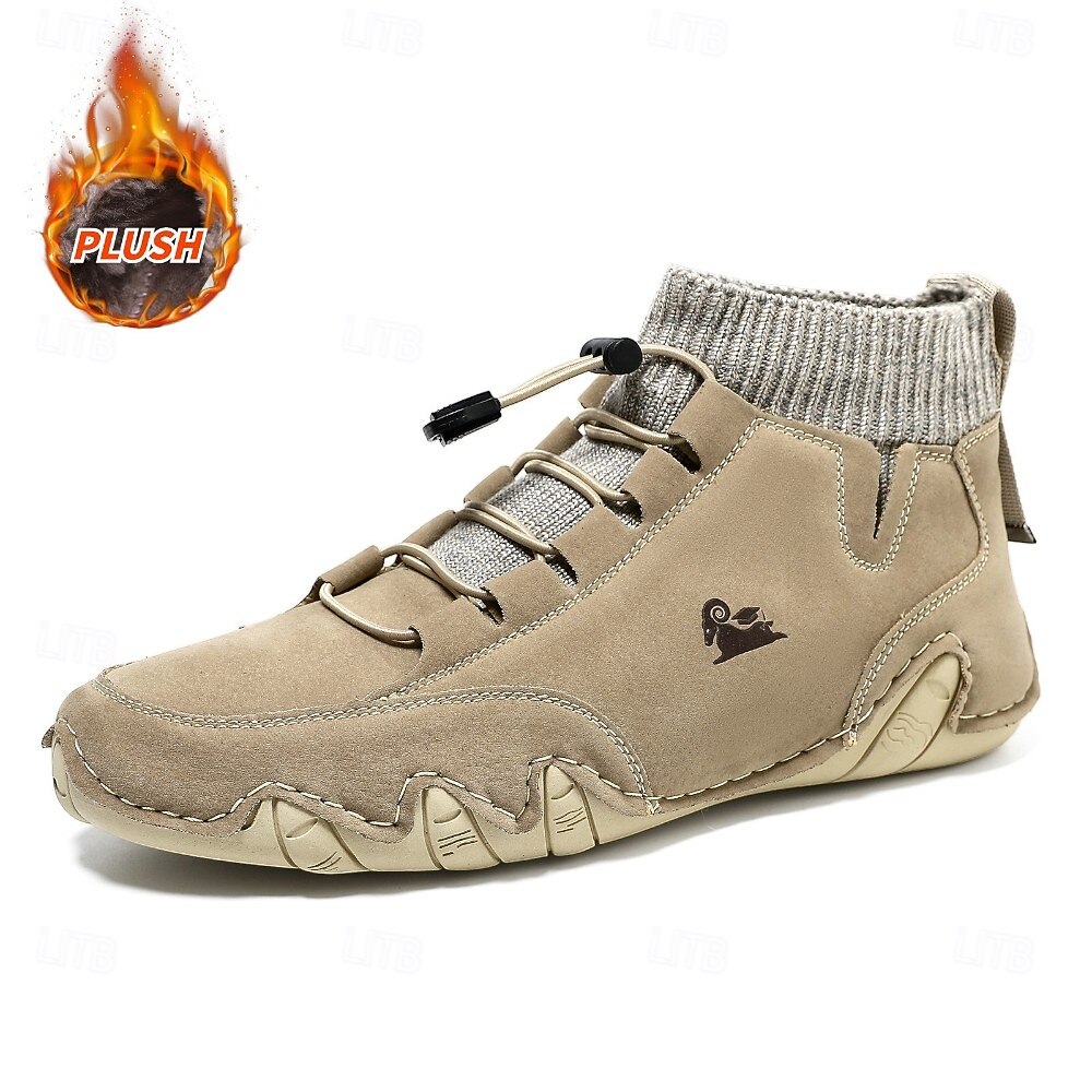 Lässige Herren-Sneakers mit gestricktem Sockenkragen und rutschfester Sohle, bequeme Outdoor-Wanderschuhe für den täglichen Stadtgebrauch 2026 - $46.99 –P3