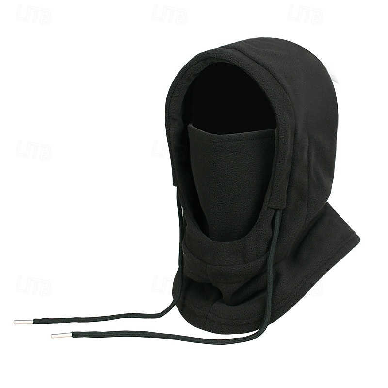 Bărbați Unisex Balaclava Ski Pălărie Balaclava Cagulă din fleece Pălării de iarnă Căciuli  Negru Roz Îmbujorat Poliester Cordon Lână  Casual Comfortabil În aer liber Purtare Zilnică Culoare solid 2026 - $9.99 –P1