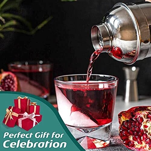 Set shaker per cocktail da 10 pezzi con supporto in bambù - kit da barman per mixologia del 2026 a $61.99 –P4