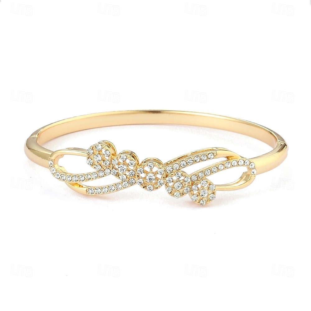 Crystal Classic Totem Series Elegant Personalized Trendy Chrome Bracelet Jewelry Silver / Golden For Wedding Party Engagement Prom 2026 - $11.49 –P2