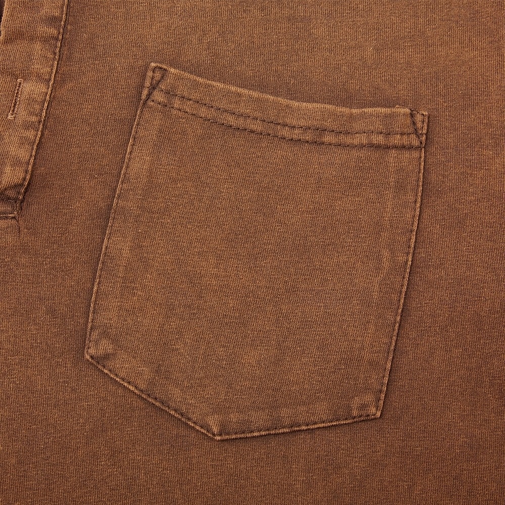 SoftFade™ Мужская футболка Henley длинный рукав Henley весна осень винтаж ретро винтажная повседневная винтажного стиля выцветшая стиранная повседневная голубой черный темно-синий топ футболка для 2026 - $35.99 –P15