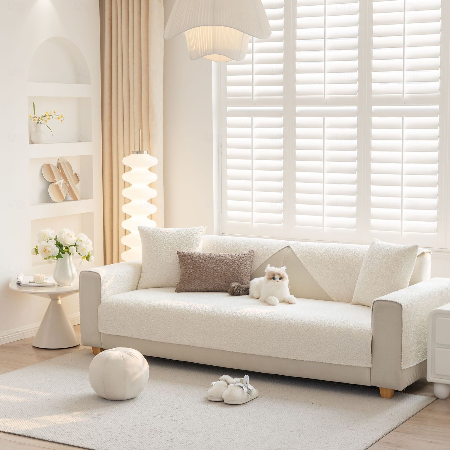 Funda de sofá para sofás en forma de L de 1, 2 o 3 plazas, apta para mascotas, acolchada, antideslizante, lavable, suave y duradera para sala de estar. 2026 - $53.99 –P5