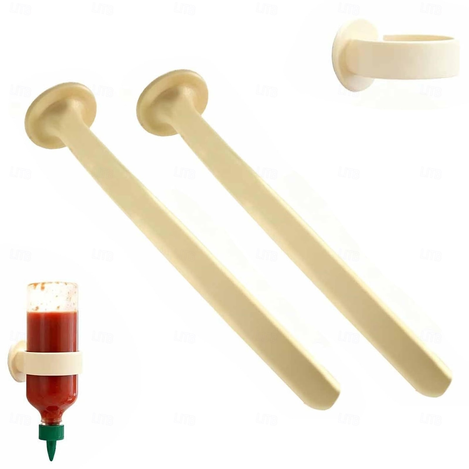 Силиконовый держатель для бутылок, не оставляющий капель, прочная гибкая подставка для перевернутых бутылок с приправами, экономящий место кухонный гаджет для организации пространства в холодильнике и 2026 - $14.25 –P1