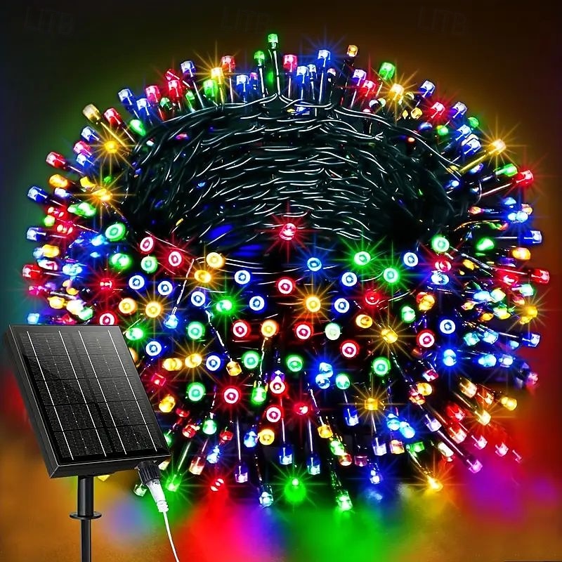 Christmas Solar / USB Powered Remote Controlled Tree Light 100m1000LEDs 8 Modes Lighting Outdoor Waterproof Garden Fairy String Lights for New Year's Wedding Patio Garden Camping Holiday Party Decor 2025 - $78.99 –P14
