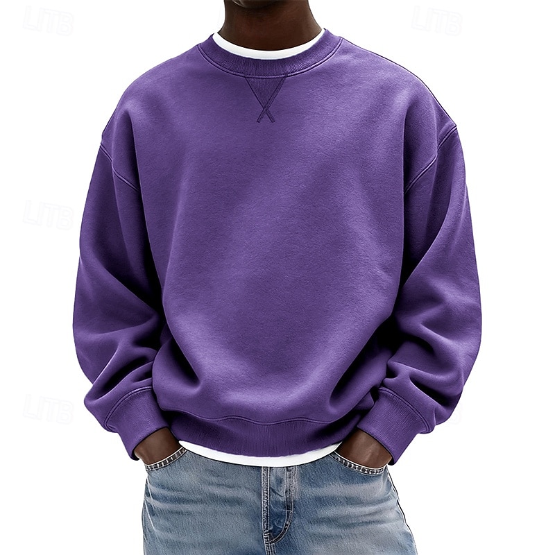 Муж. Толстовка Флисовая толстовка Толстовка с капюшоном и пуловером Натяни Синий Черный Белый Желтый Темно синий Вырез под горло Полотняное плетение Для занятий спортом Повседневные Праздники 2026 - $24.99 –P10