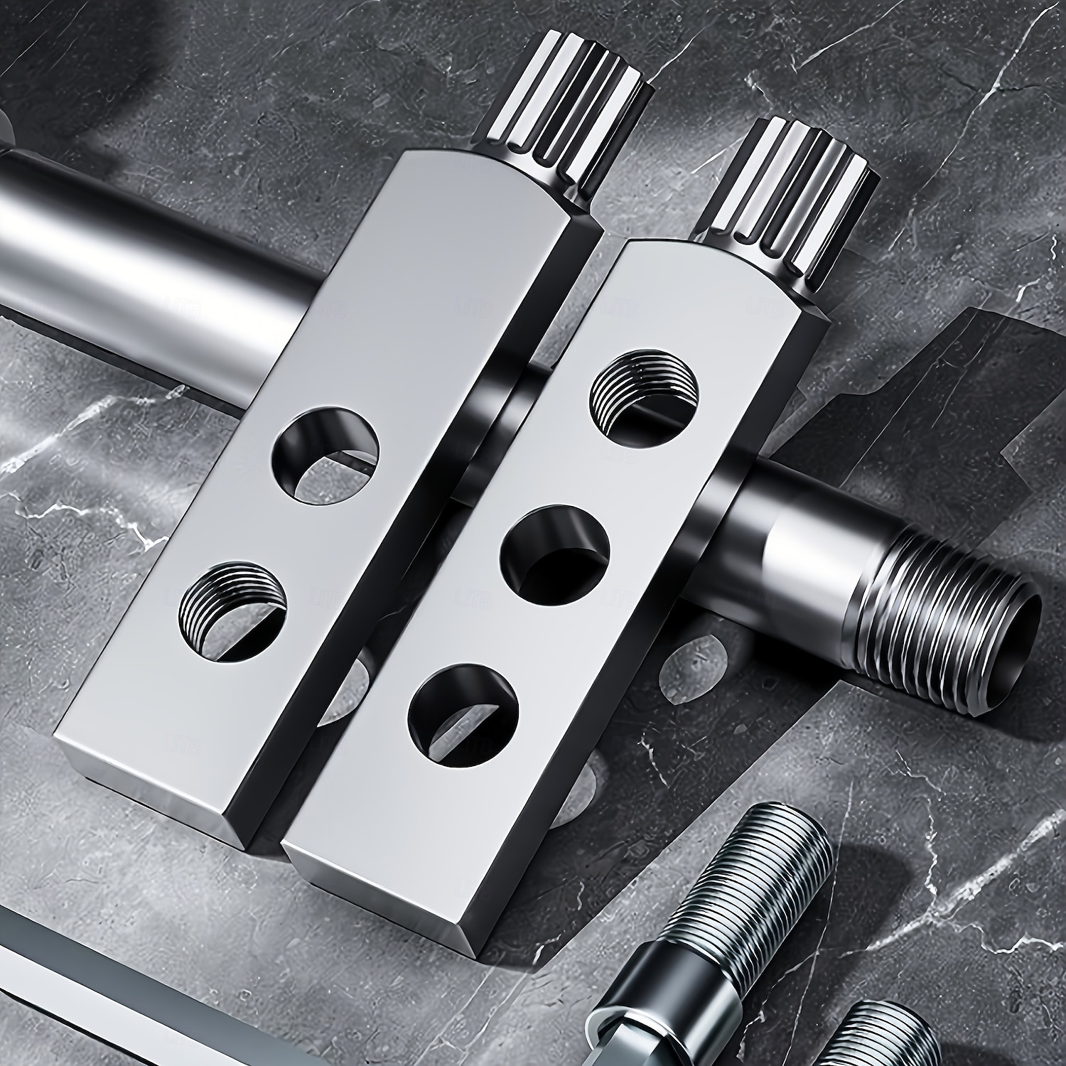 Nástroj na vytahování poškozených ventilů z kohoutku, ocelová trubka s nastavitelnou úhlou 1/2-3/4 palce &odšroubovák, snadno uchopitelný, modrá rukojeť, základní sada pro údržbu instalatéra 2026 - $9.99 –P7