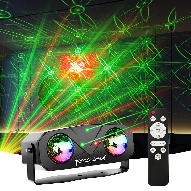 Stage Lights Multicolor Rotating Bar Ambient Lights LED Water Ripple Lights KTV Disco Lights Laser Lights Valentine's Day Gift 2026 - $56.99 –P1