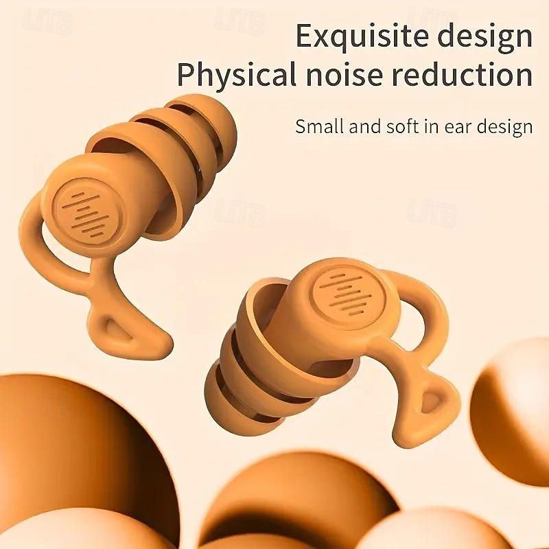 Újrahasználható szilikon füldugók Zajcsökkentő alváshoz füldugók Kényelmes, puha hallásvédelem horkoláshoz, úszáshoz és csendes éjszakai pihenéshez 2026 - $10.49 –P9