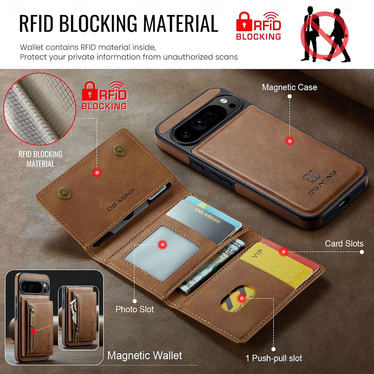 Phone Case For Google Pixel 10 Pro XL Pixel 10 Pro Pixel 9 Pro Pixel 9 Pro XL Pixel 8 Pro Pixel 8 Pixel 9 Back Cover Shockproof Retro TPU PC PU Leather 2025 - $19.99 –P7