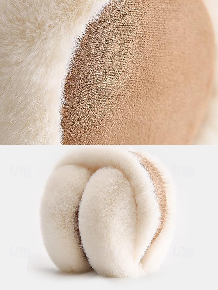 Cache-oreilles de Noël en fausse fourrure pour femme, design pliable, bandeau multi-matières pour l'hiver, accessoire confortable et élégant pour le temps froid de 2026 ? $9.99 –P8