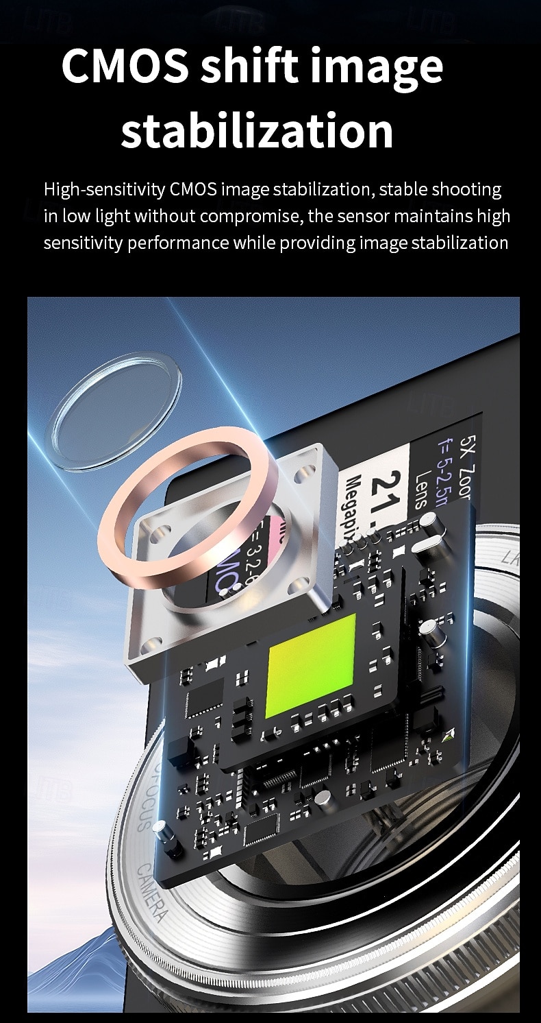 Uusi 4k fhd -digikamera 64 gigatavun muistikortilla vuodelta 2025, kompakti, pieni ja edullinen ladattava valokuvauskamera, 64 megapikselin automaattitarkennuskamera, erittäin sopiva aloitteleville 2026 - $117.99 –P14