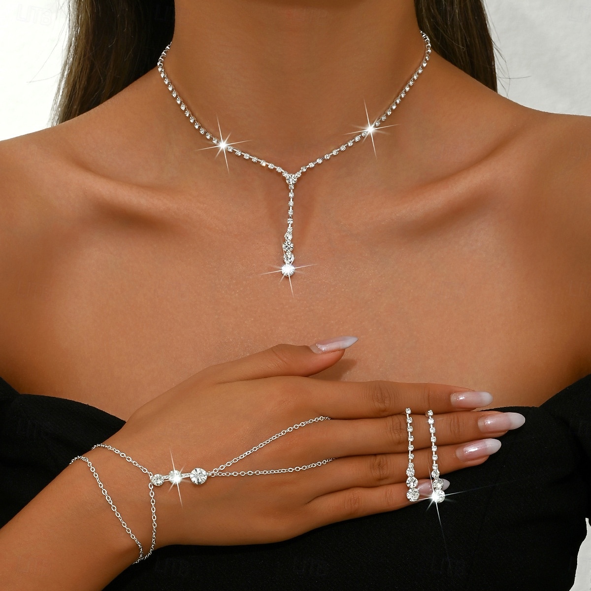 Per donna Set di gioielli da sposa Argento Lega Moda Forma irregolare del 2026 a $11.99 –P1