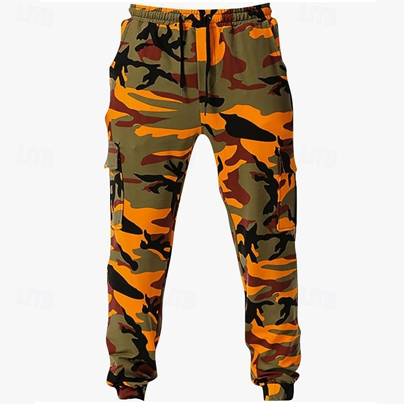 Per uomo Pantaloni della tuta con risvolto Pantaloni Cargo pantaloni sportivi Coulisse con tasche Vita Alta Pantaloni Palestra Athleisure Allenamento Primavera Autunno Elastico Palestra Allenamento del 2026 a $27.99 –P9