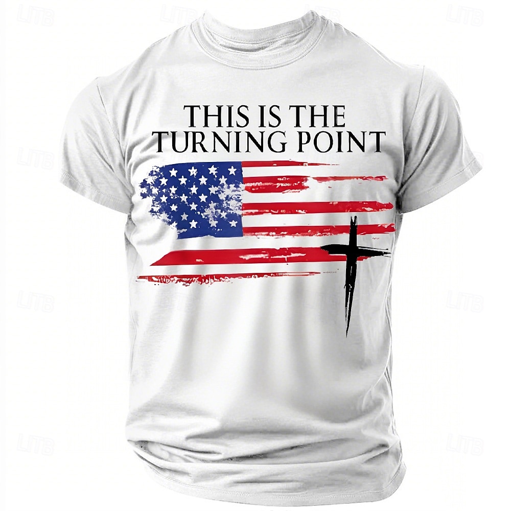 Bible 4th of July 2026 250th Memorial Day Patriotic Patriot Graphic American Flag Short Sleeve T-Shirt 2026 - $21.99 –P4