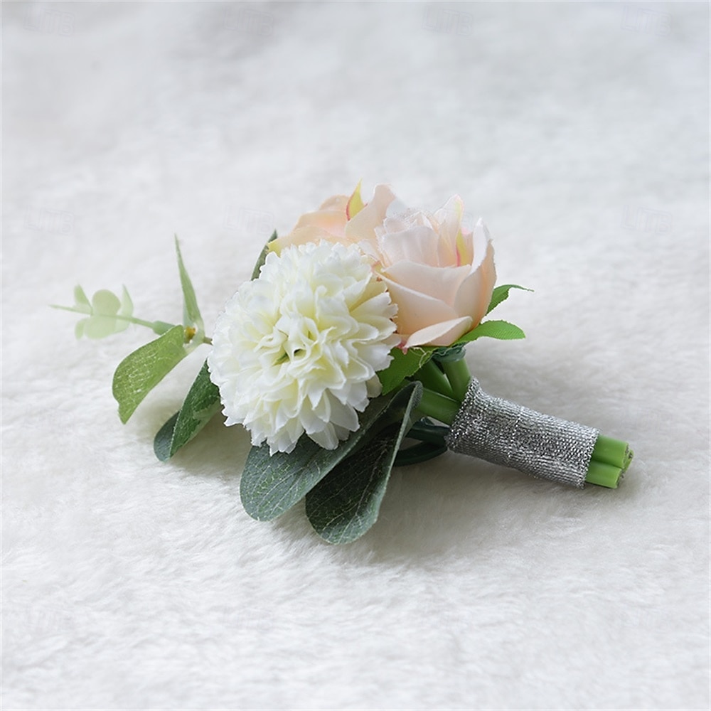 Fiori da polso da sposa Fiore all'occhiello Matrimonio / Evento / Festa Tessuti Floreale del 2026 a $17.49 –P2