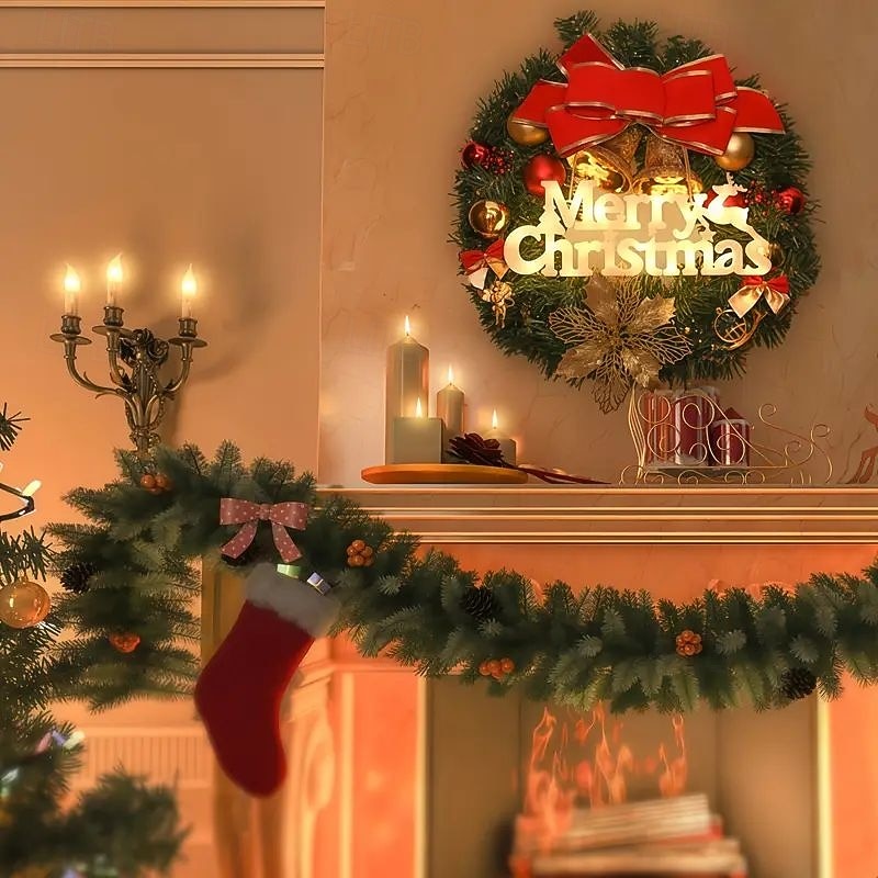 Christmas Decorative Lights LED Sign Lights Battery Powered for Christmas and New Year Home Porch Balcony Trees Bedroom Window Decoration Hanging Light 2025 - CAD $16.99 –P8