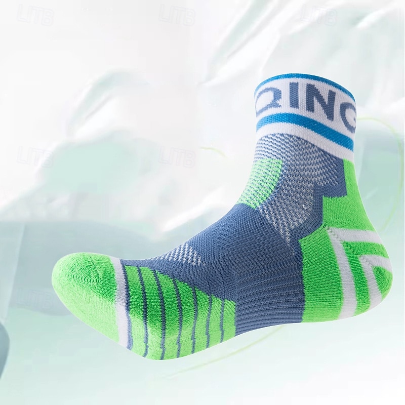 Pánské 4 páry Vícenásobné balení Ponožky Koşu Çorapları Ponožky pro běžné nošení Černá Rubínově červená Barva Barevné bloky Písmena Dovolená Sporty a outdoor Denní Základní Střední Jaro Podzim Módn 2026 - $4.49 –P2