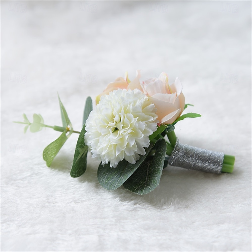 Fiori da polso da sposa Fiore all'occhiello Matrimonio / Evento / Festa Tessuti Floreale del 2026 a $17.49 –P3