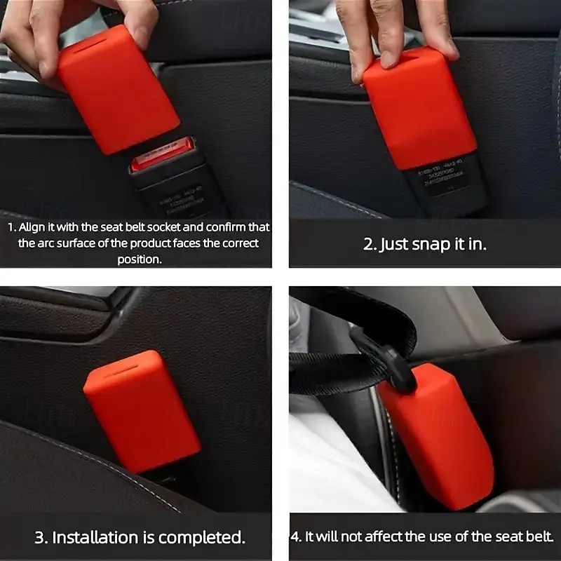 2 coprifibbia per cintura di sicurezza per auto, resistenti ai graffi, in lattice durevole, in vari colori, facili da installare, vestibilità universale, proteggono dallo sporco e aggiungono un tocco del 2025 a $9.99 –P4