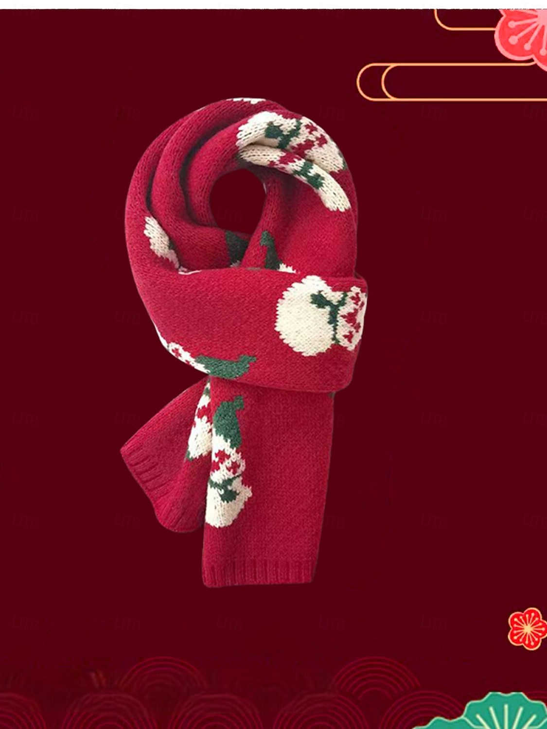 Set di cappello e sciarpa natalizi per bambini, in morbida maglia con motivi di renne e alberi, caldi accessori invernali per bambini e bambine, perfetti per le feste e le celebrazioni natalizie del 2025 a $18.99 –P5