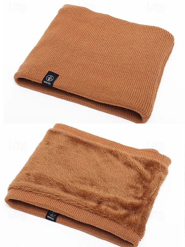 Herren-Winter-Halswärmer, Halstuch, Fleece-gefütterter Thermo-Schlauchschal, gemütliches Weihnachtsgeschenk für Outdoor-Sport, Skifahren und den Alltag 2025 - $11.99 –P7