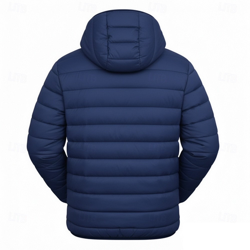 Herren Grafik Hai Wintermantel Daunenjacke Thermowarm Regenfest Leicht Lässig Outdoor Täglich Wattierte Steppjacke mit Kapuze Herbst Winter Langarm Schwarz Rote Königliches Blau 2026 - $60.99 –P6