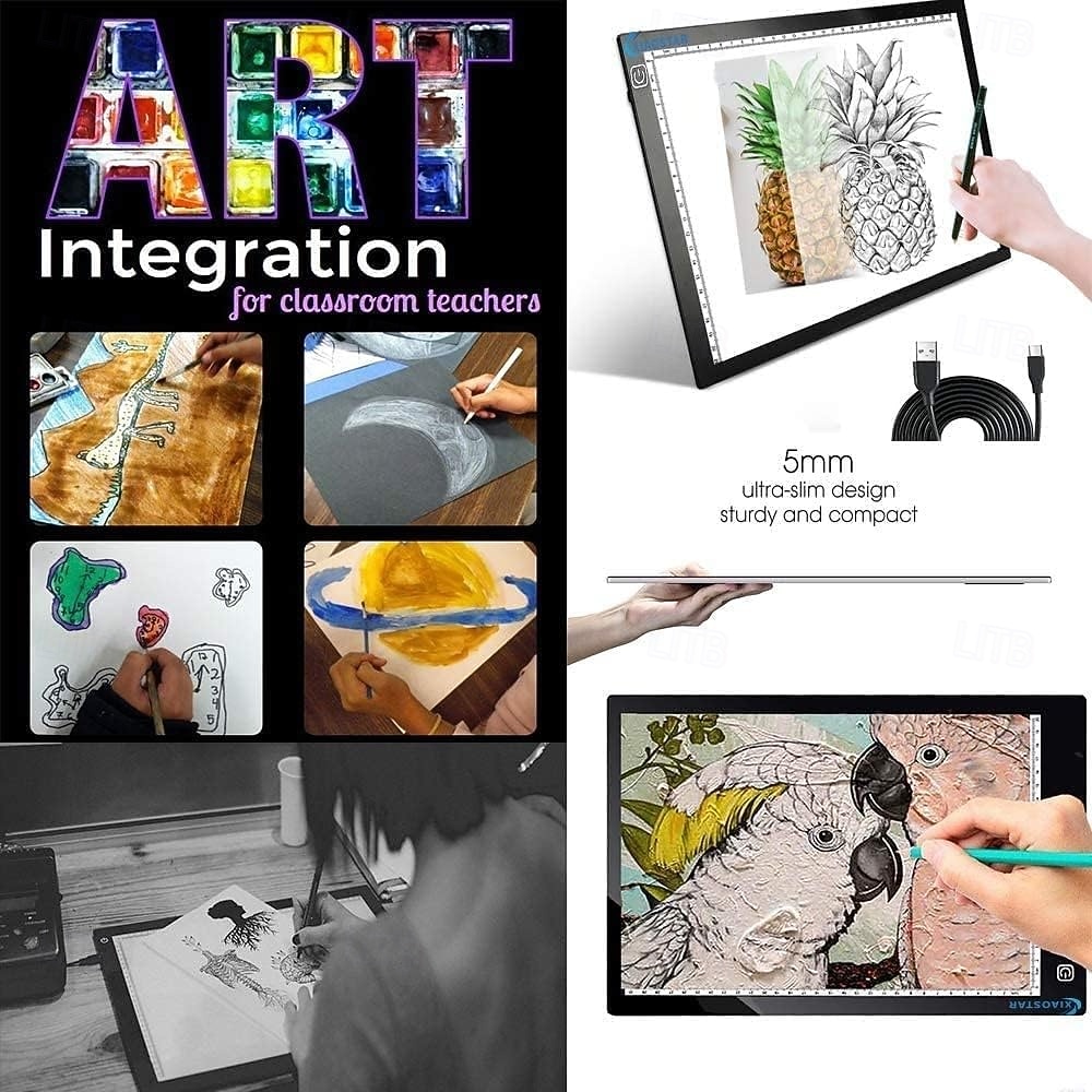 A4 Ultra-Thin Portable LED tracing Light Box Dimmable Brightness LED Art Tracing Pad for Artist Drawing Sketching Animation Stencilling and 5d Diamond Painting 2026 - $19.99 –P1