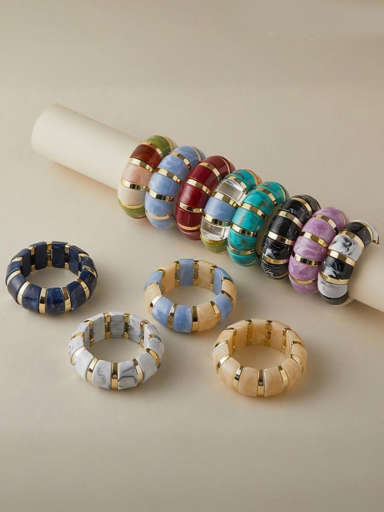 Dame Armbånd Akryl Legering Bohemsk Fritid Valentinsdag 2026 - $11.99 –P8