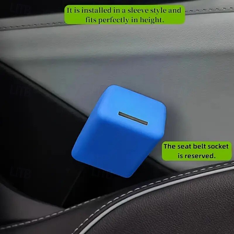 2 coprifibbia per cintura di sicurezza per auto, resistenti ai graffi, in lattice durevole, in vari colori, facili da installare, vestibilità universale, proteggono dallo sporco e aggiungono un tocco del 2025 a $9.99 –P5